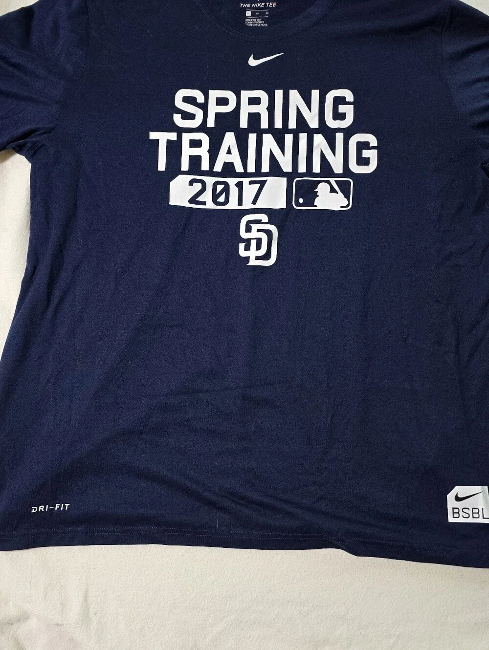 Nike Dri-FIT San Diego Padres Spring Training 2017 T-Shirt Men's XL MLB Navy